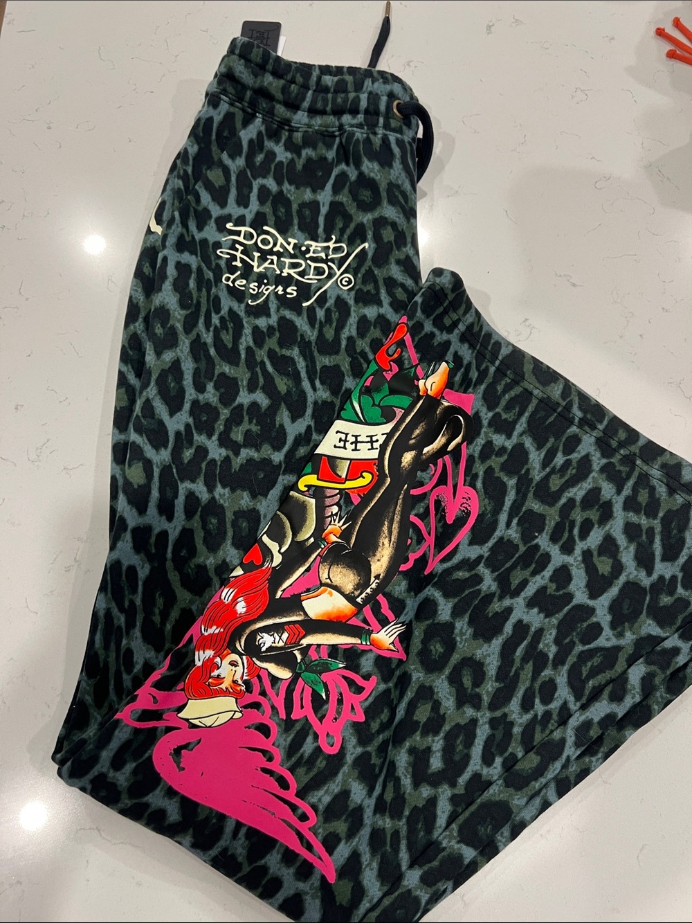 Women’s Ed Hardy Flared Leg Sweatpants